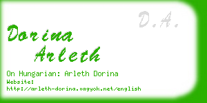 dorina arleth business card